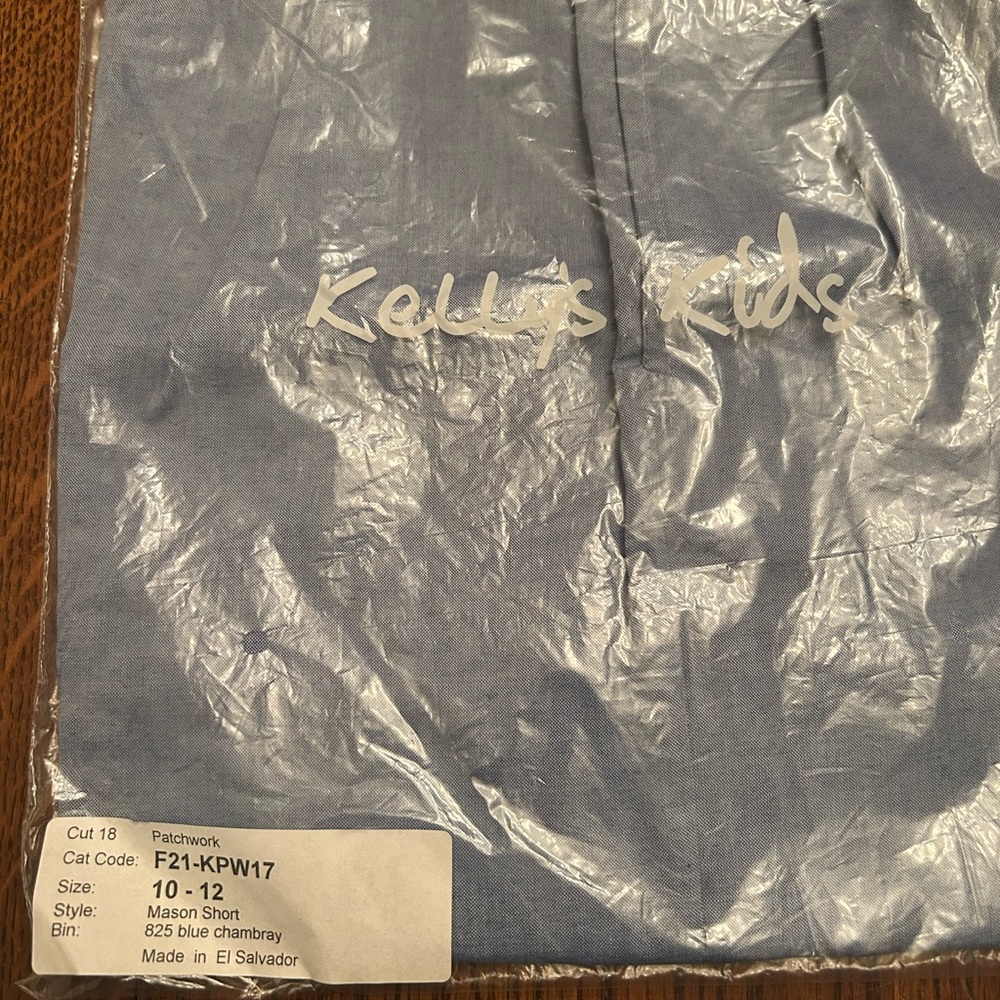 #85 - Kelly’s Kids NEW IN BAG chambray shorts - Size 10/12